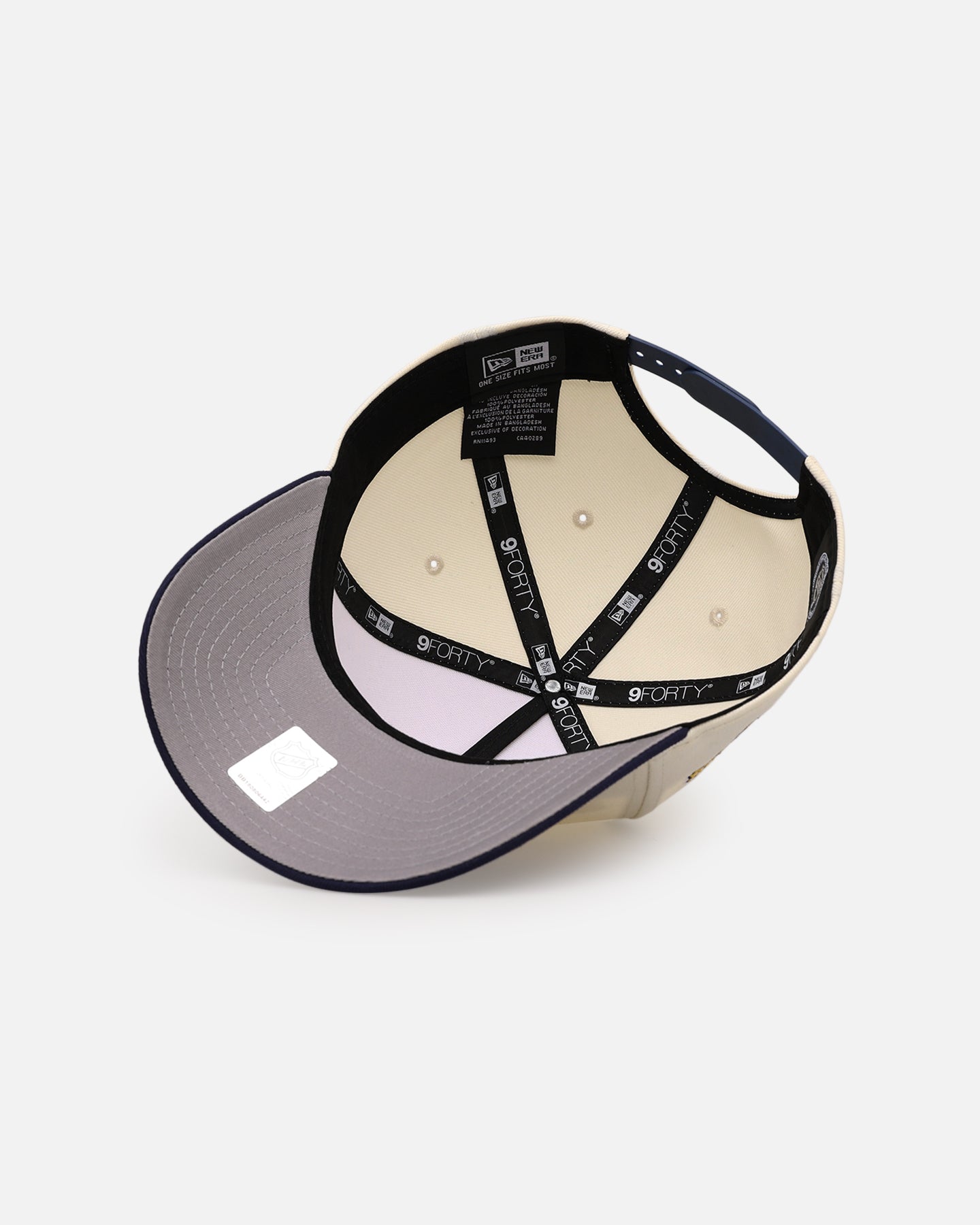 New Era Nashville Predators 'Team Color Visor' 9FORTY A-Frame Snapback Chrome/Official Team Color