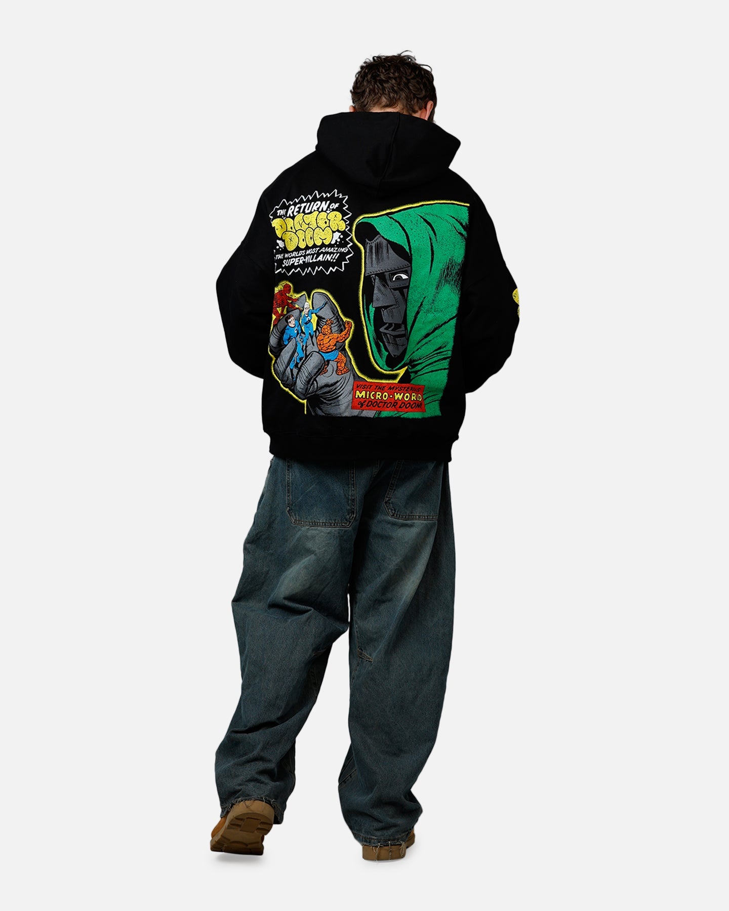 73Studio Marvel Fantastic Four Doctor Doom Villain Premium Hoodie Black