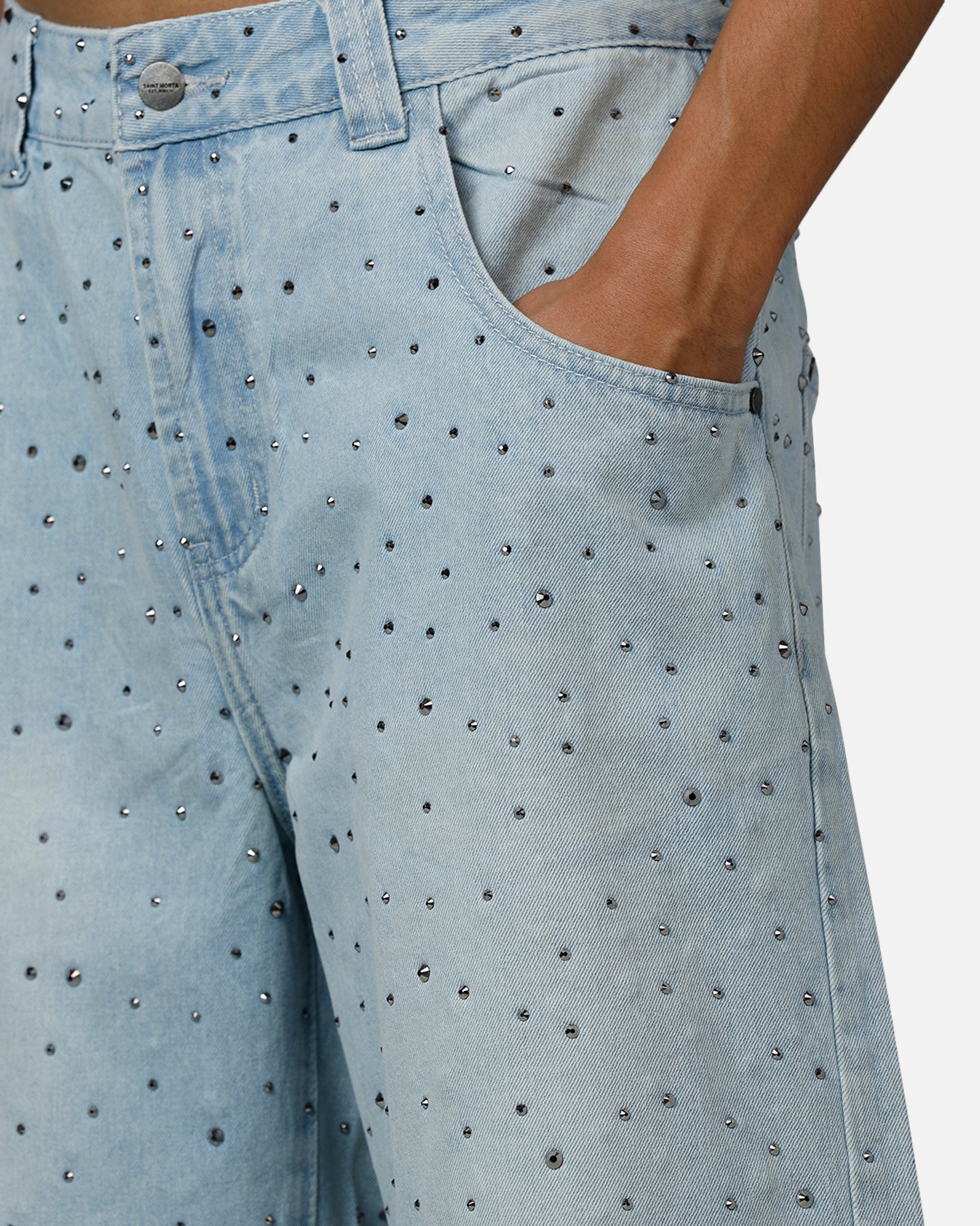 Saint Morta Amplus Glamourama Jorts Blue Dust
