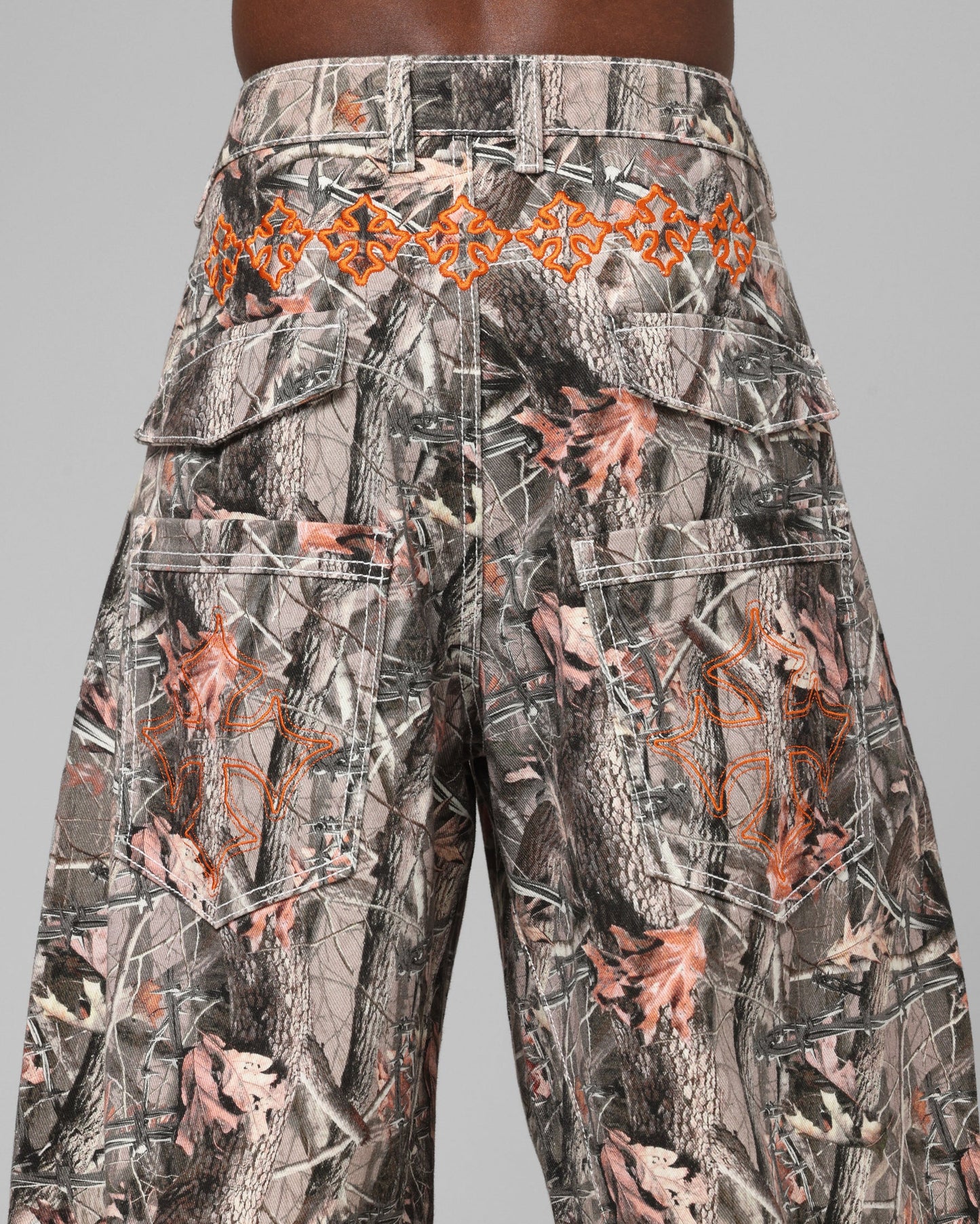 Loiter Biker Raver Jeans Real Tree Camo