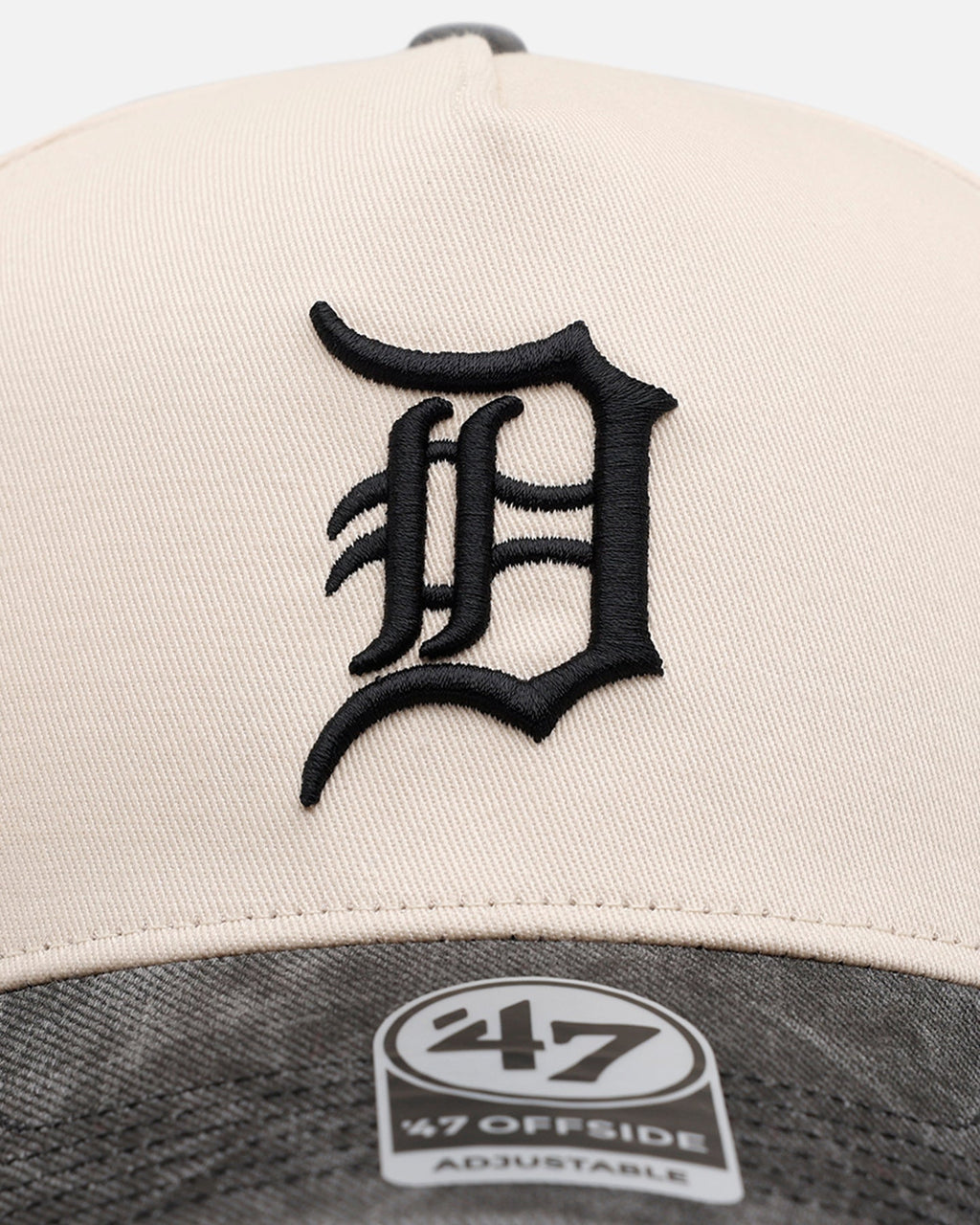 47 Brand Detroit Tigers 'Washed Black Visor' 47 Offside Snapback Natural