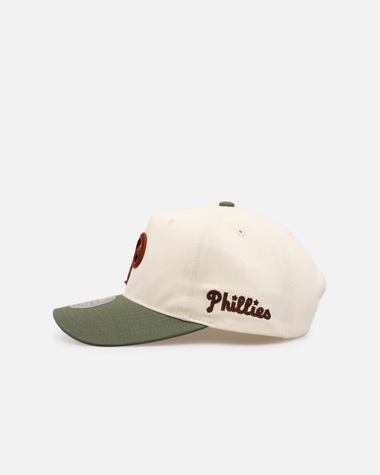 Mitchell & Ness Philadelphia Phillies 'Hand Stitch' Deadstock Snapback Olive