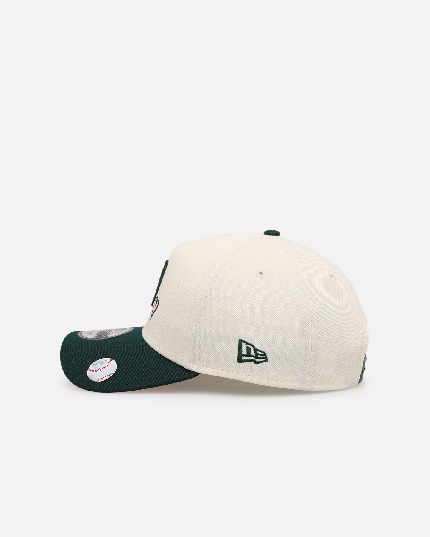 New Era Washington Nationals 'Pink Satin Hearts Green' 9FORTY A-Frame Snapback Chrome/Dark Green