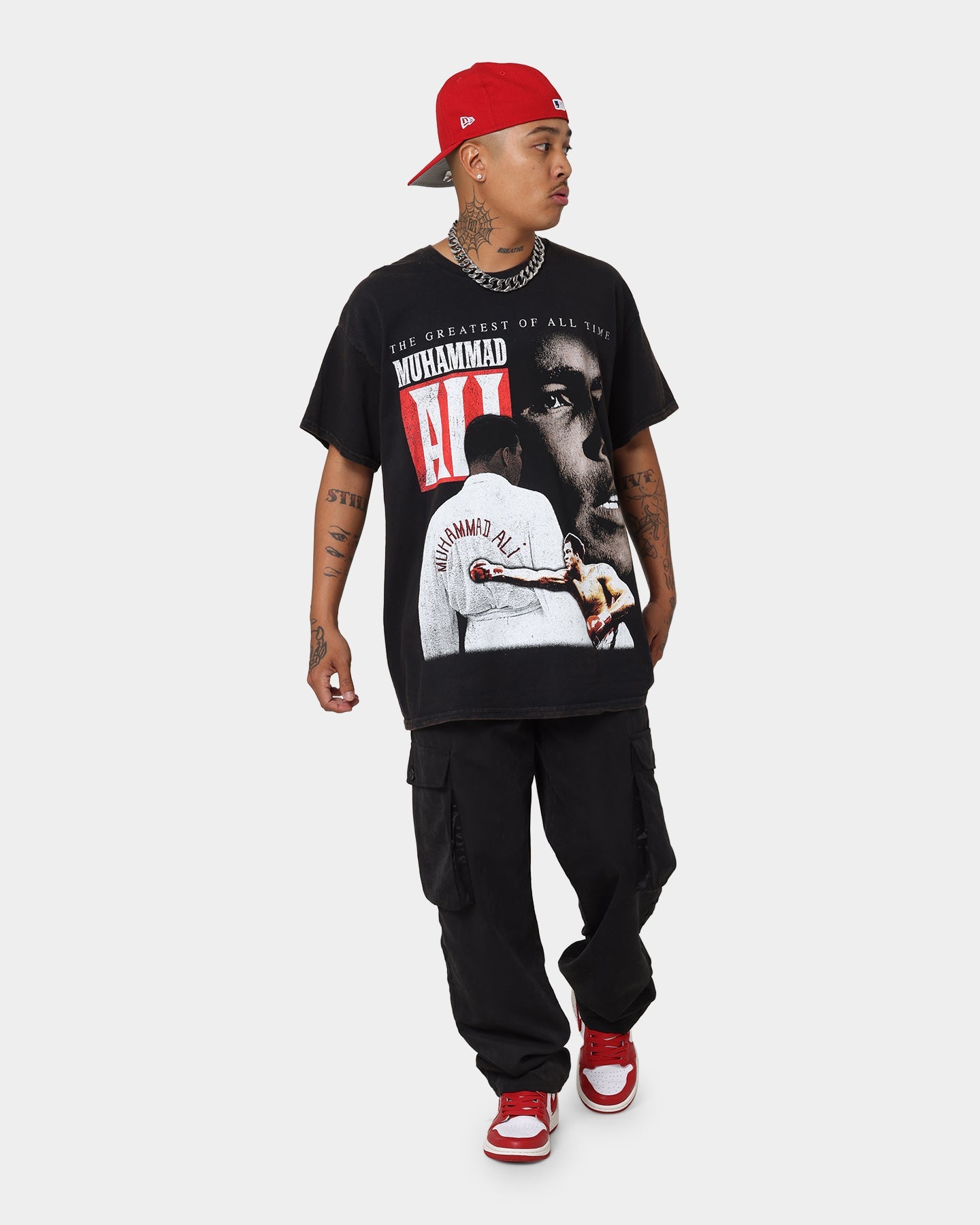 Goat Crew X Muhammad Ali Greatest Vintage T-Shirt Black Wash