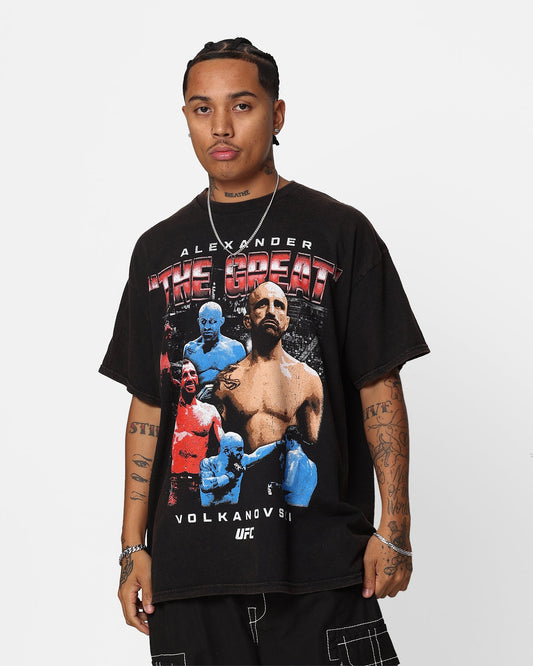 UFC By 73Studio Alexander The Great Vintage T-Shirt Black Wash
