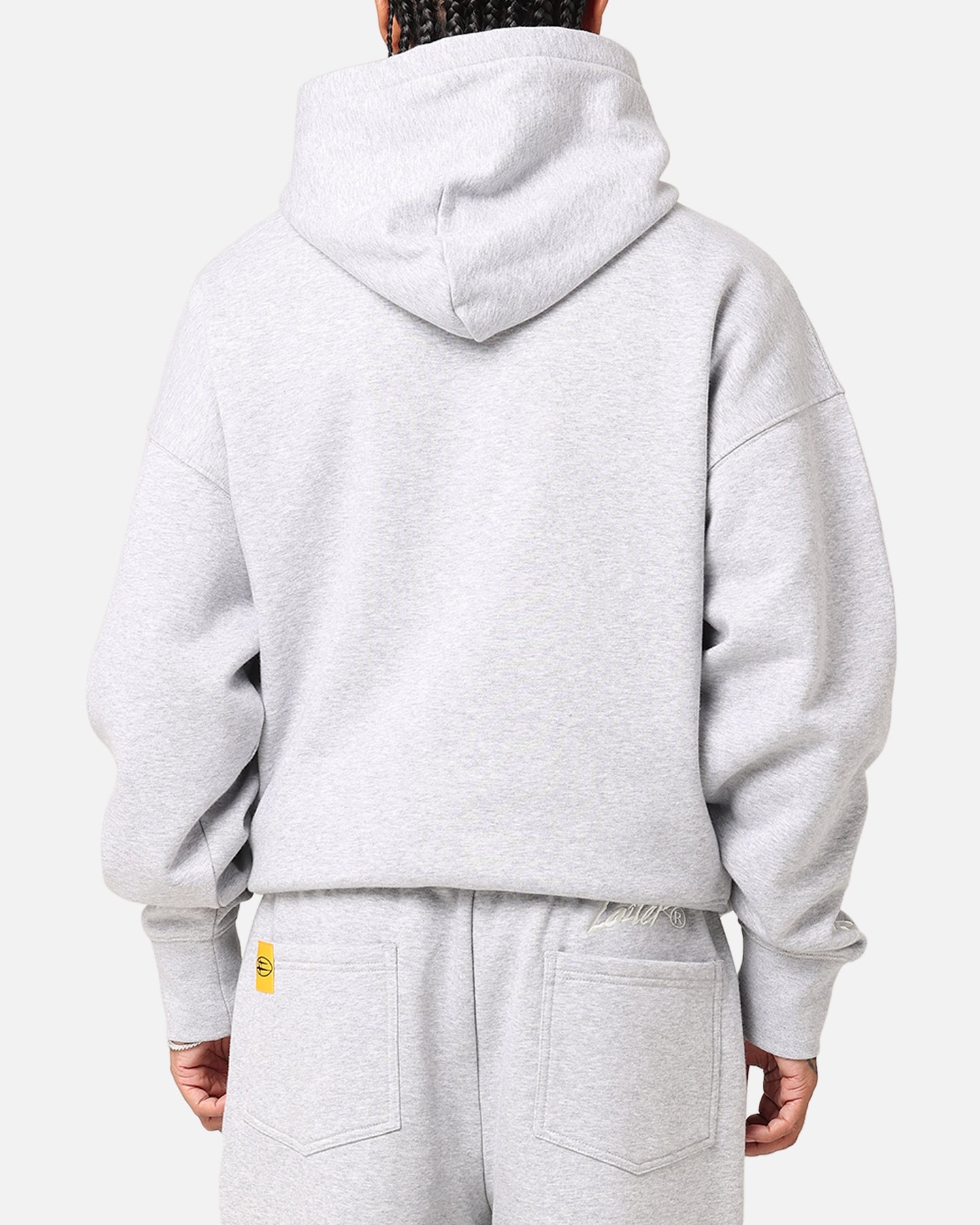 Loiter Hybrid Hoodie Grey Marle
