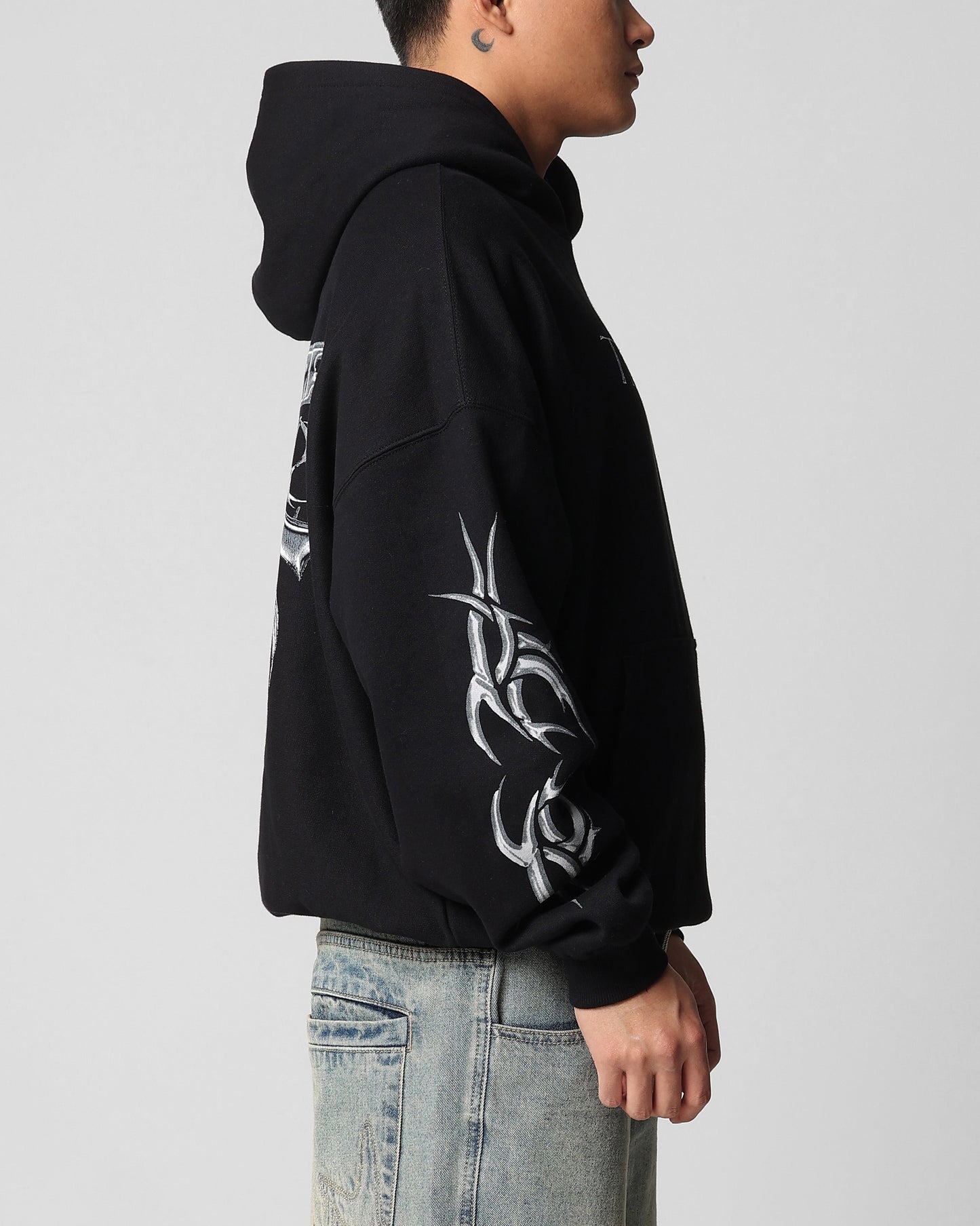 Loiter Techno Hoodie Black