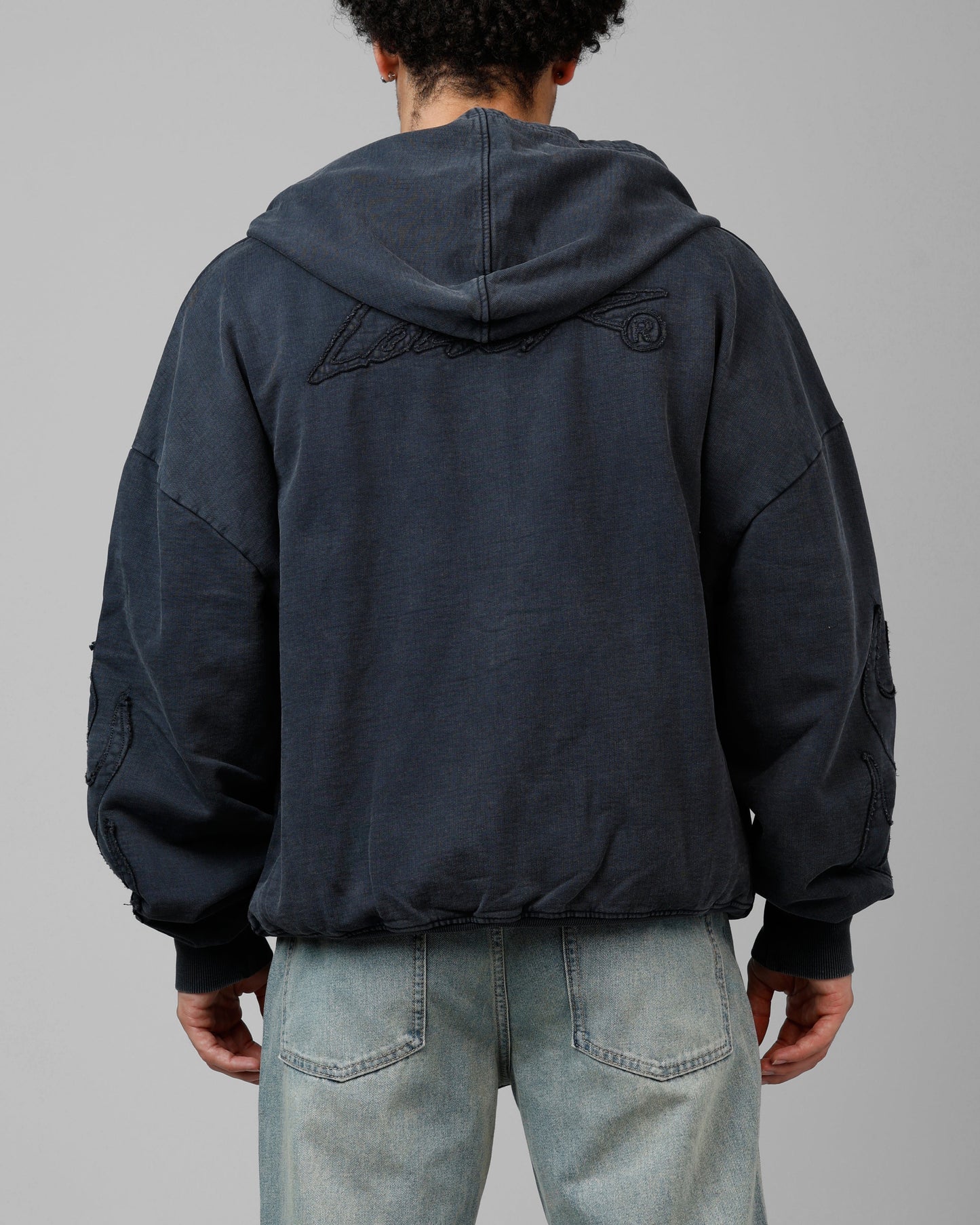 Loiter Inferno Hoodie Washed Black