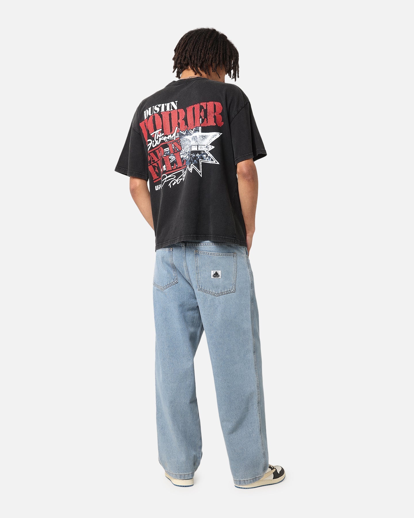 UFC By Culture Kings Dustin Poirier Paid In Full Vintage T-Shirt Black Acidwash