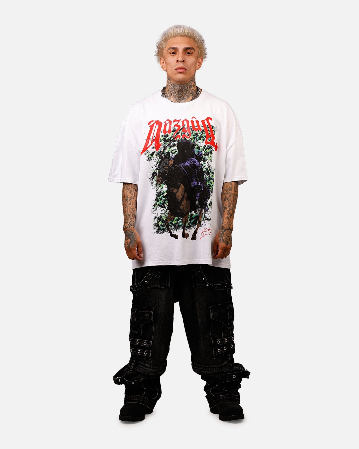 73Studio X The Lord Of The Rings Nazgul Heavyweight Vintage T-Shirt White