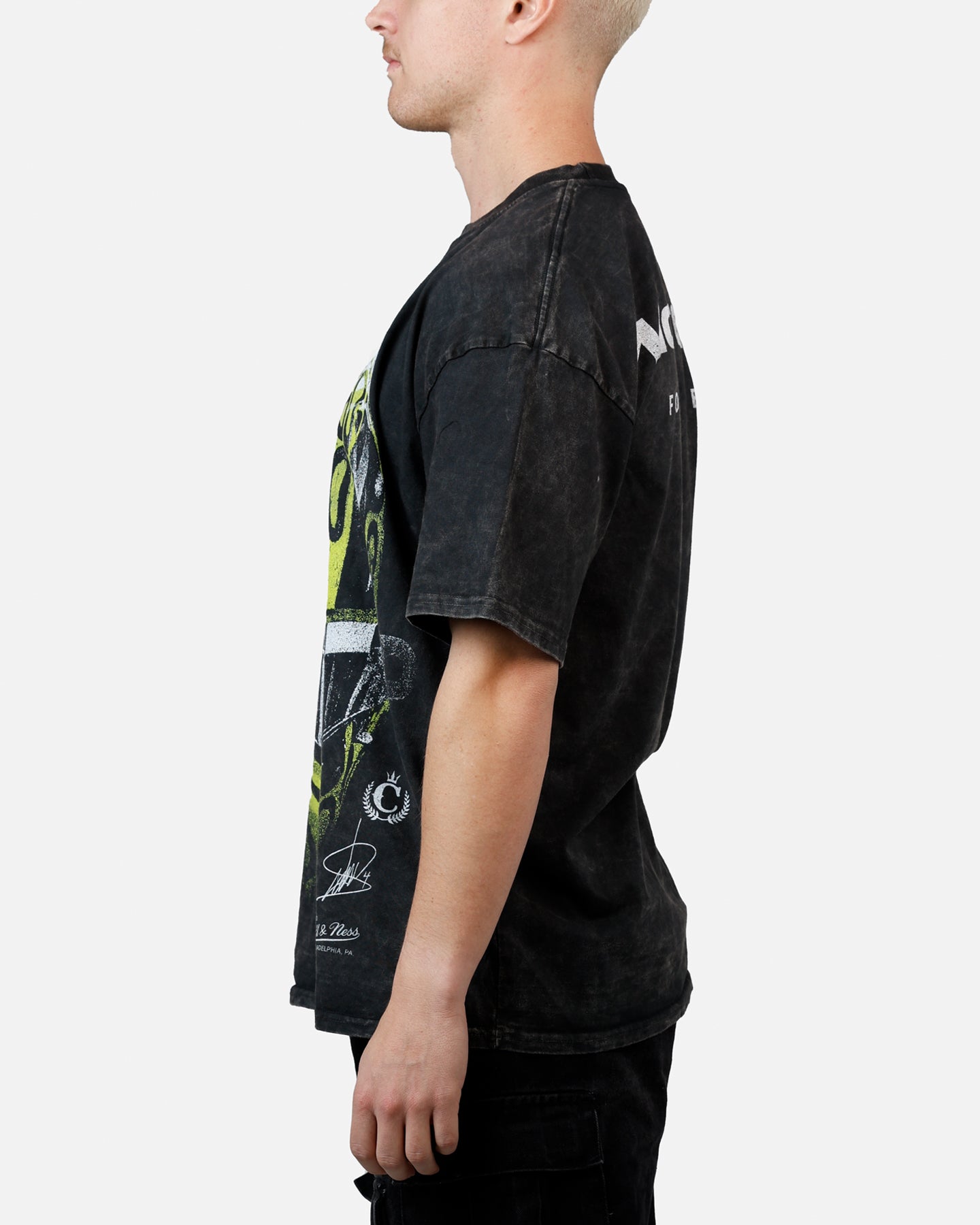 Culture Kings X Mclaren Lando Norris 'Vegas Grand Prix 2024' Helmet T-Shirt Black Acidwash