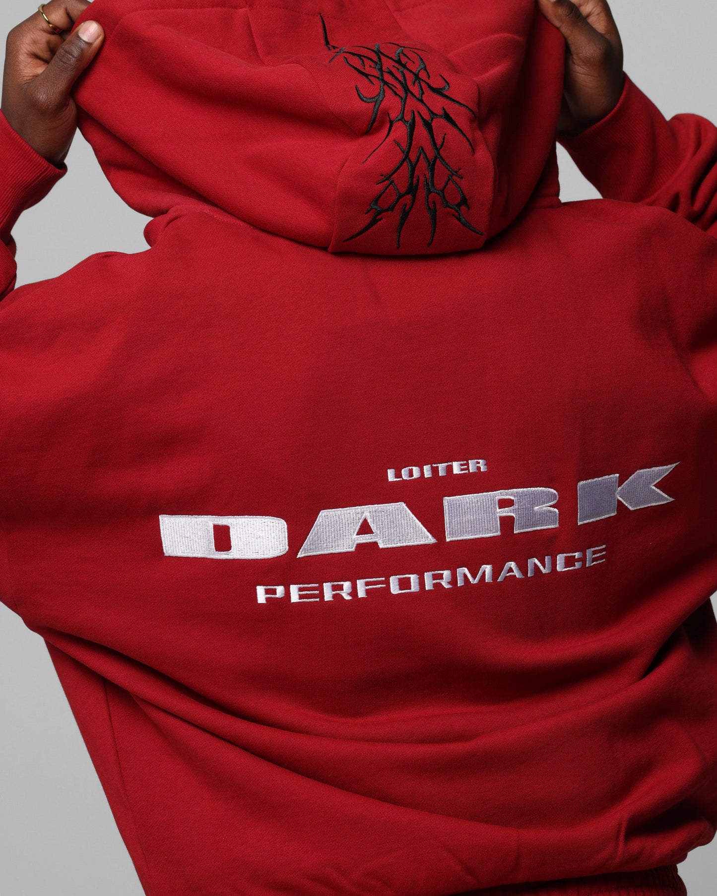 Loiter Blood Born Zip Hoodie Burgandy