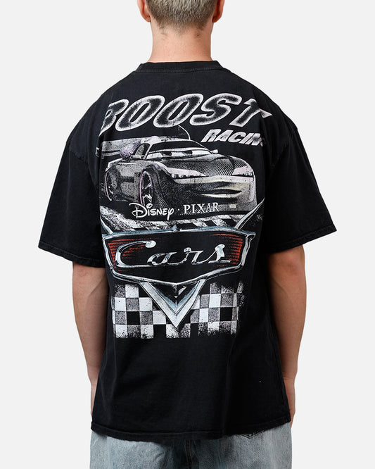 73Studio Disney And Pixar Cars Boost Vintage T-Shirt Black Acidwash