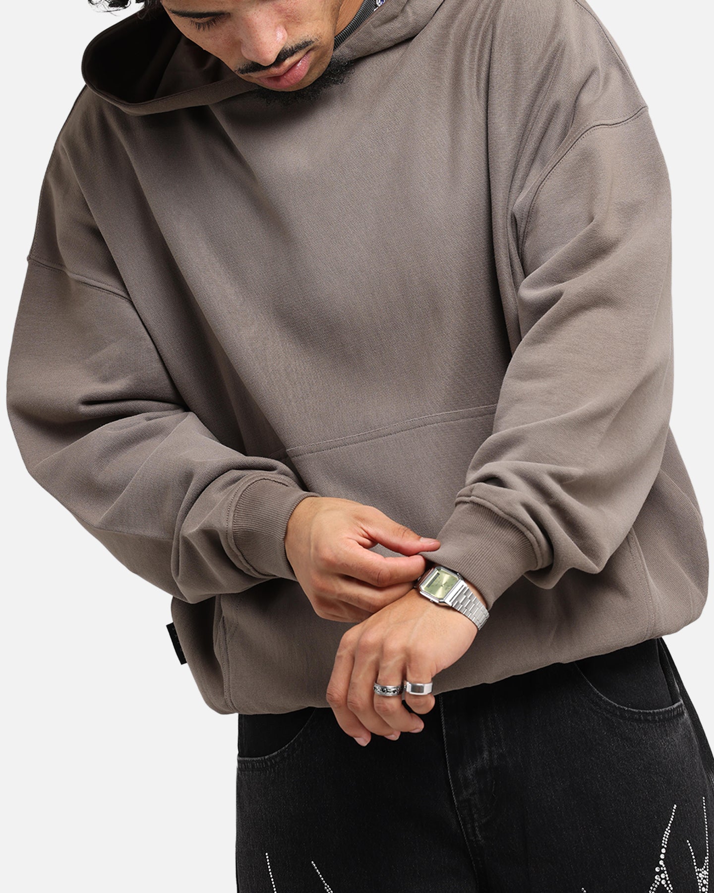 Saint Morta Manticore Boxy Hoodie Sunfade Brown