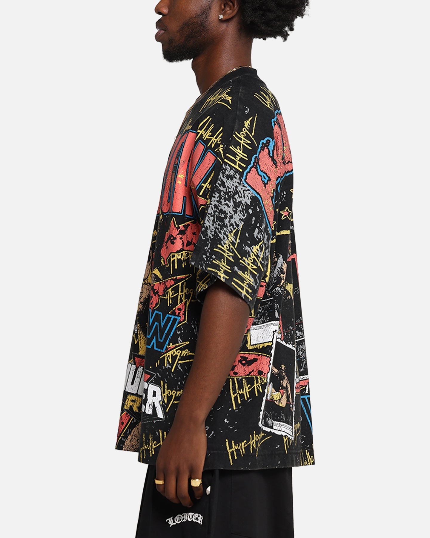 Culture Kings X WWE Hulk Hogan All Over Print T-Shirt Black
