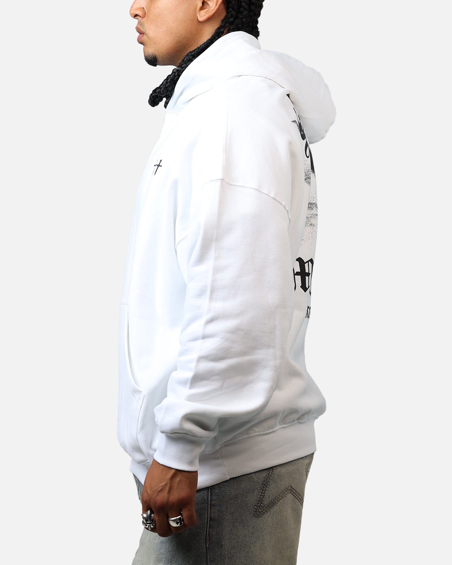 Saint Morta Maiden Boxy Hoodie White