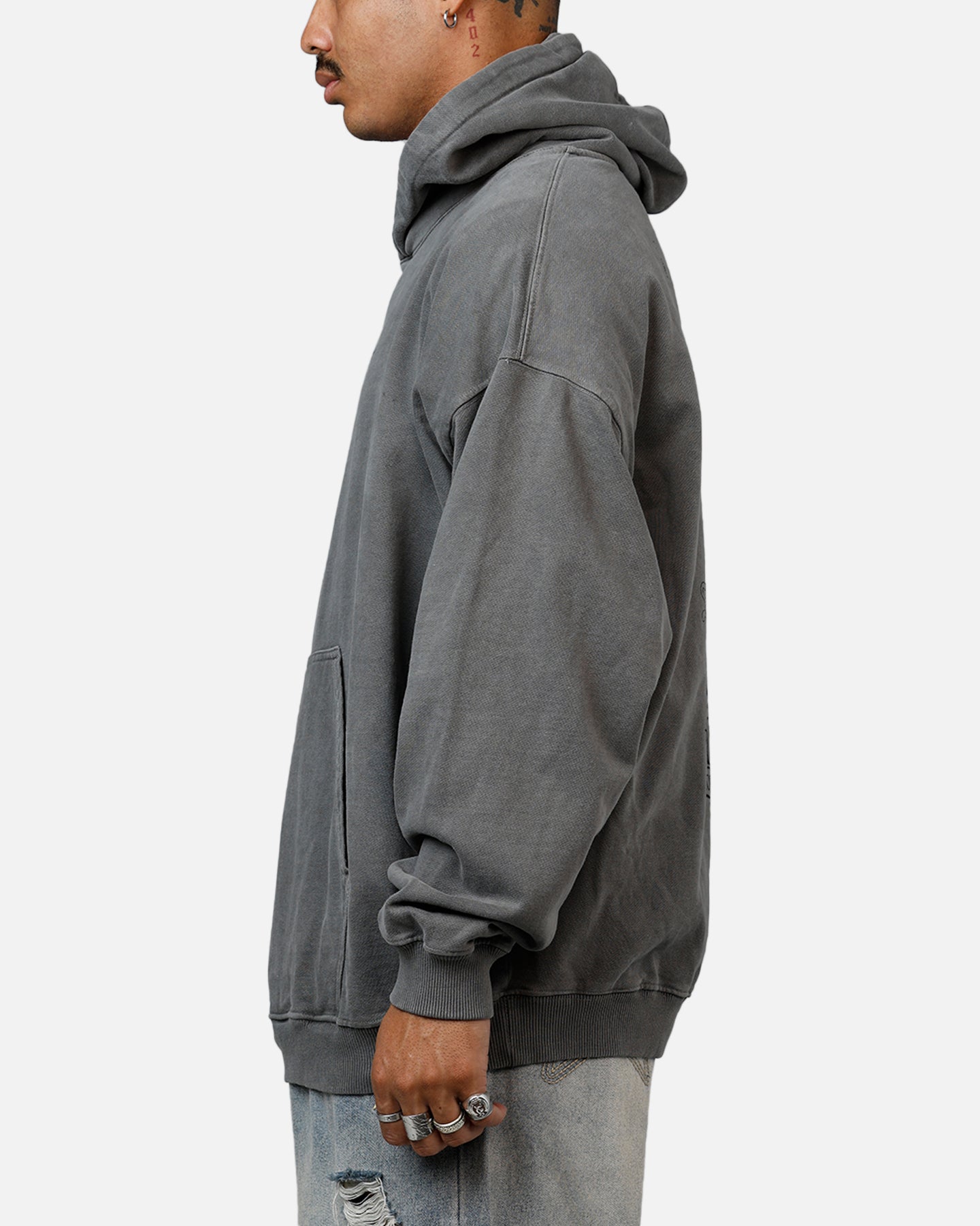 Saint Morta Lost Souls Premium Hoodie Washed Charcoal