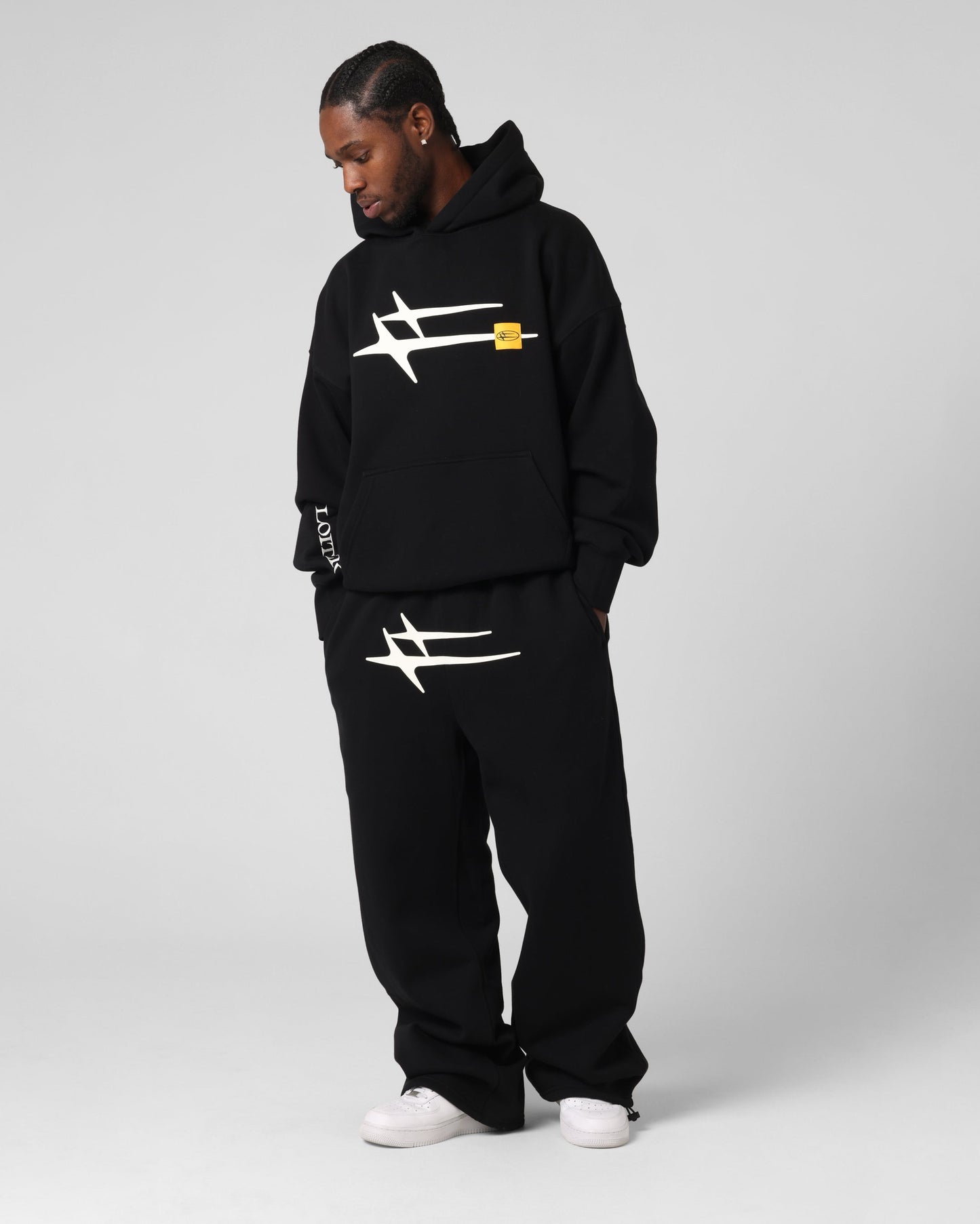 Loiter Hybrid Premium Hoodie Black