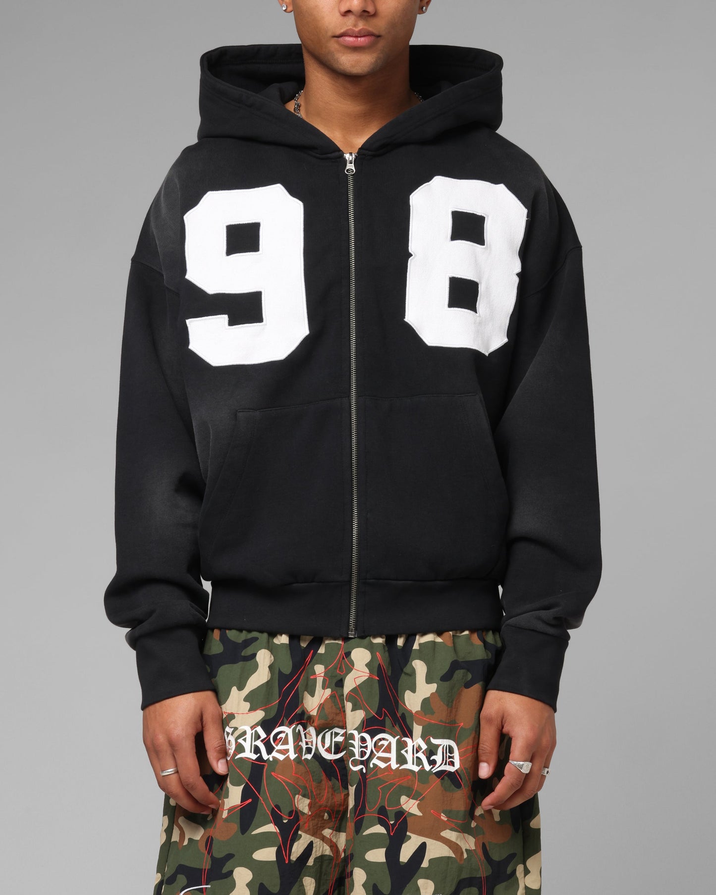 Loiter Cosmos Hoodie Washed Black