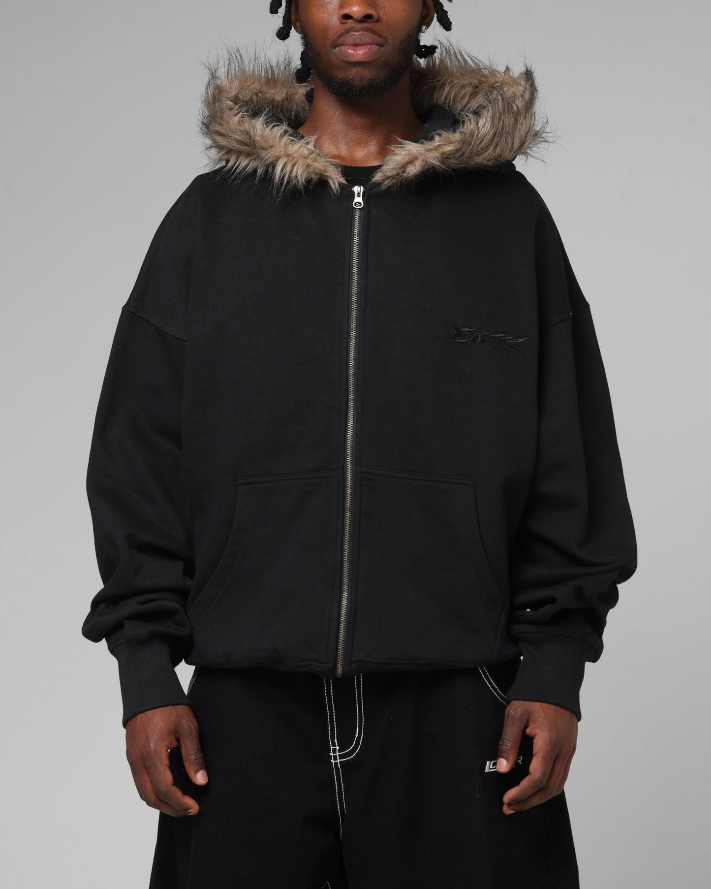 Loiter Purity Zip Hoodie Black