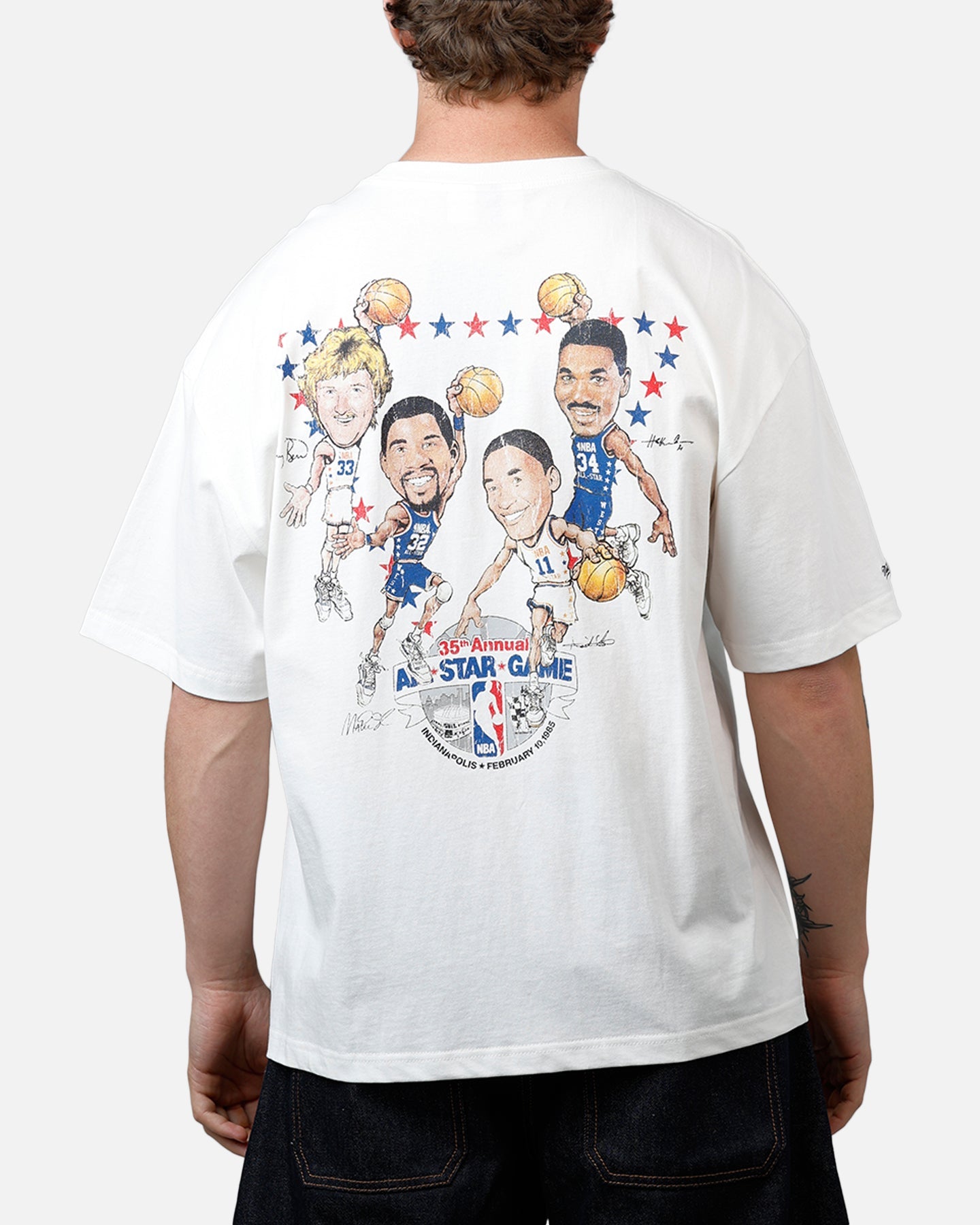 Mitchell & Ness NBA 1985 All-Star Game T-Shirt Vintage White