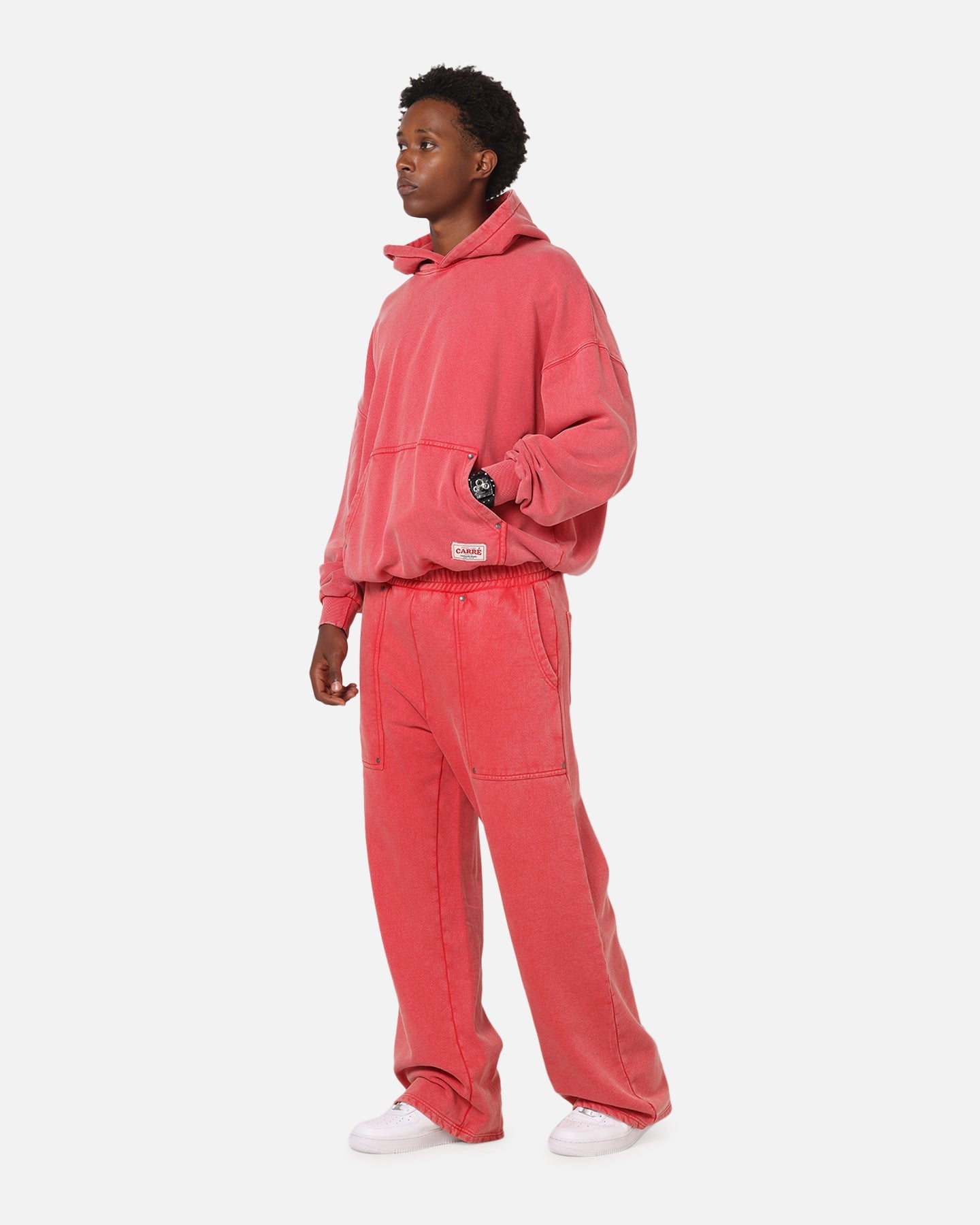 Carre Rivet Hoodie Pigment Washed