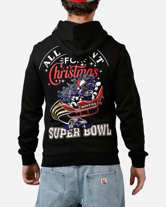 New Era Baltimore Ravens All I Want For Christmas Hoodie Black