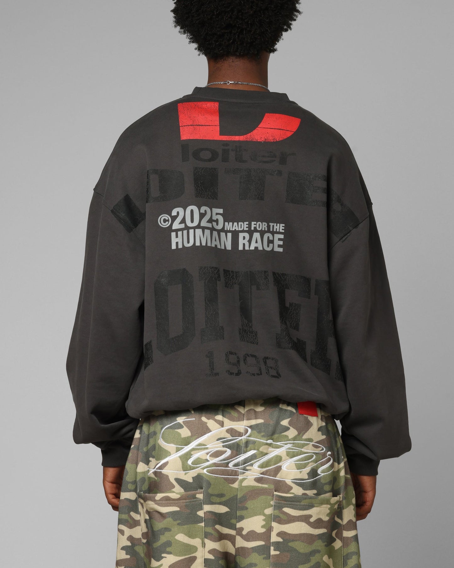 Loiter Champ Crewneck Black