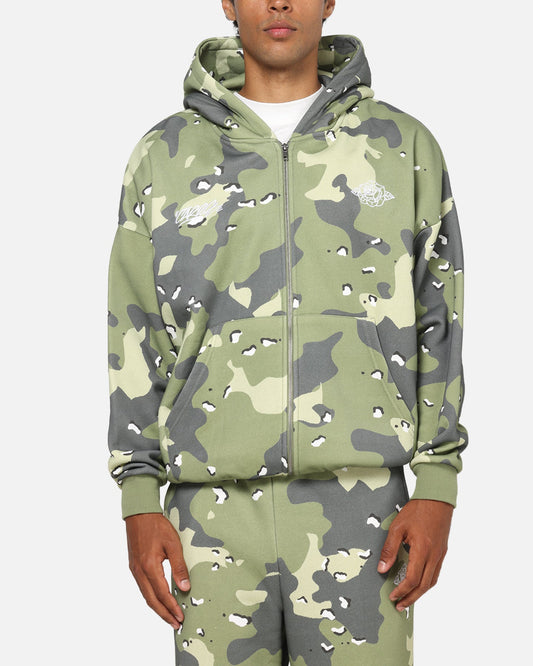 Carre Sideline Hoodie Green Camo