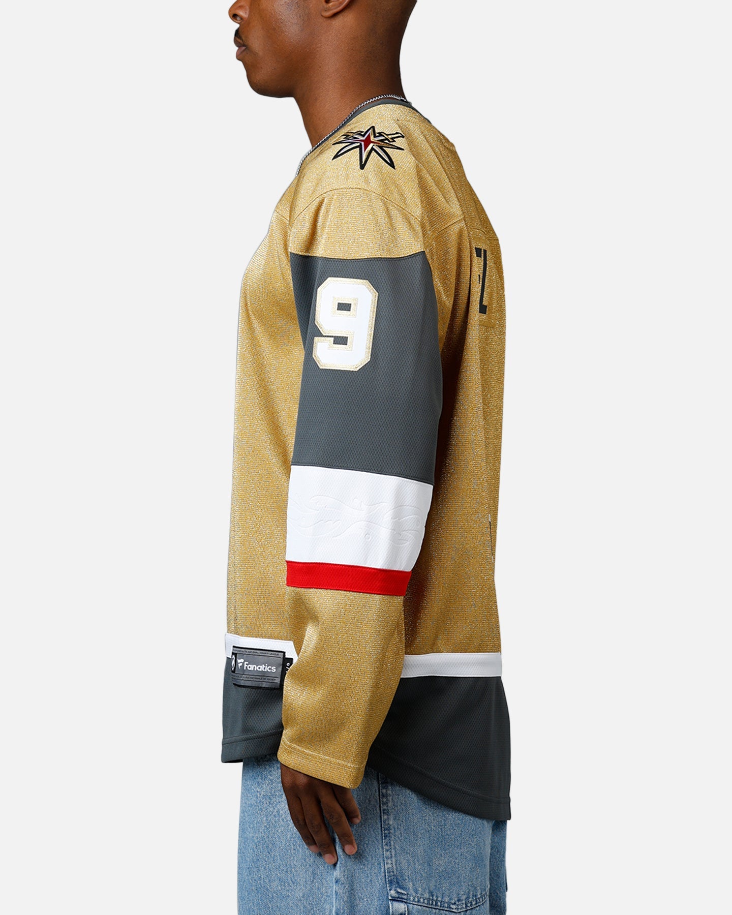Fanastics Vegas Golden Knights Jack Eichel #9 Jersey Gold