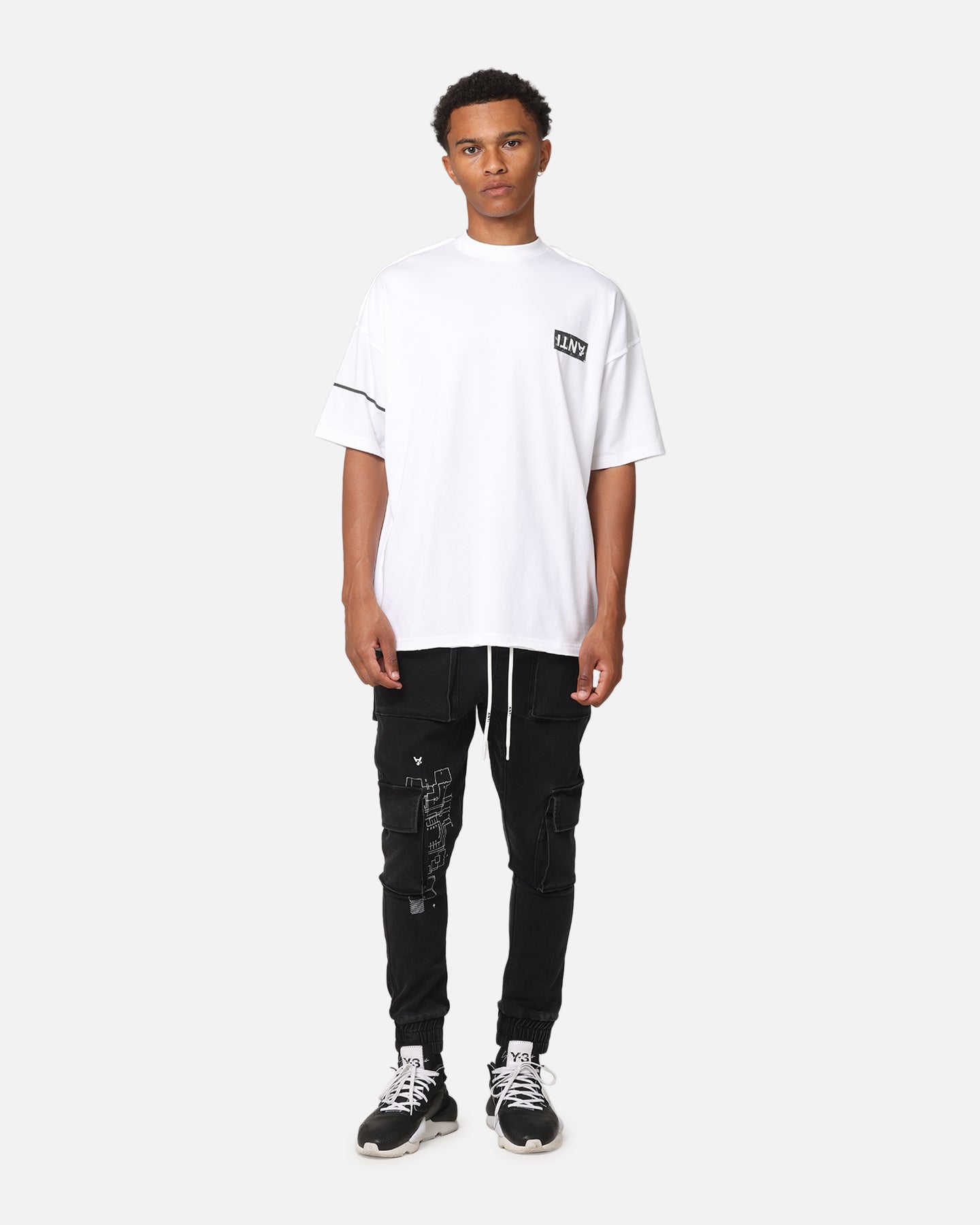 The Anti Order Blueprint Denim Joggers Vintage Black