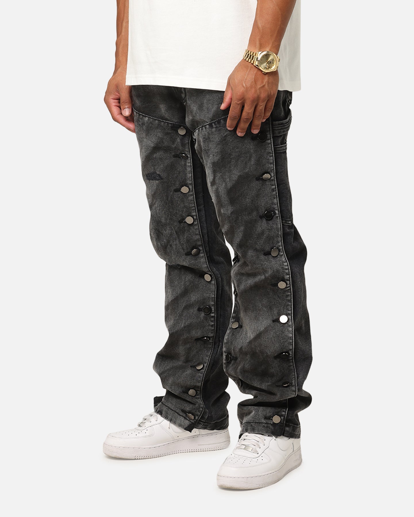 MNML V624 Snap Off Baggy Pants Vintage Black