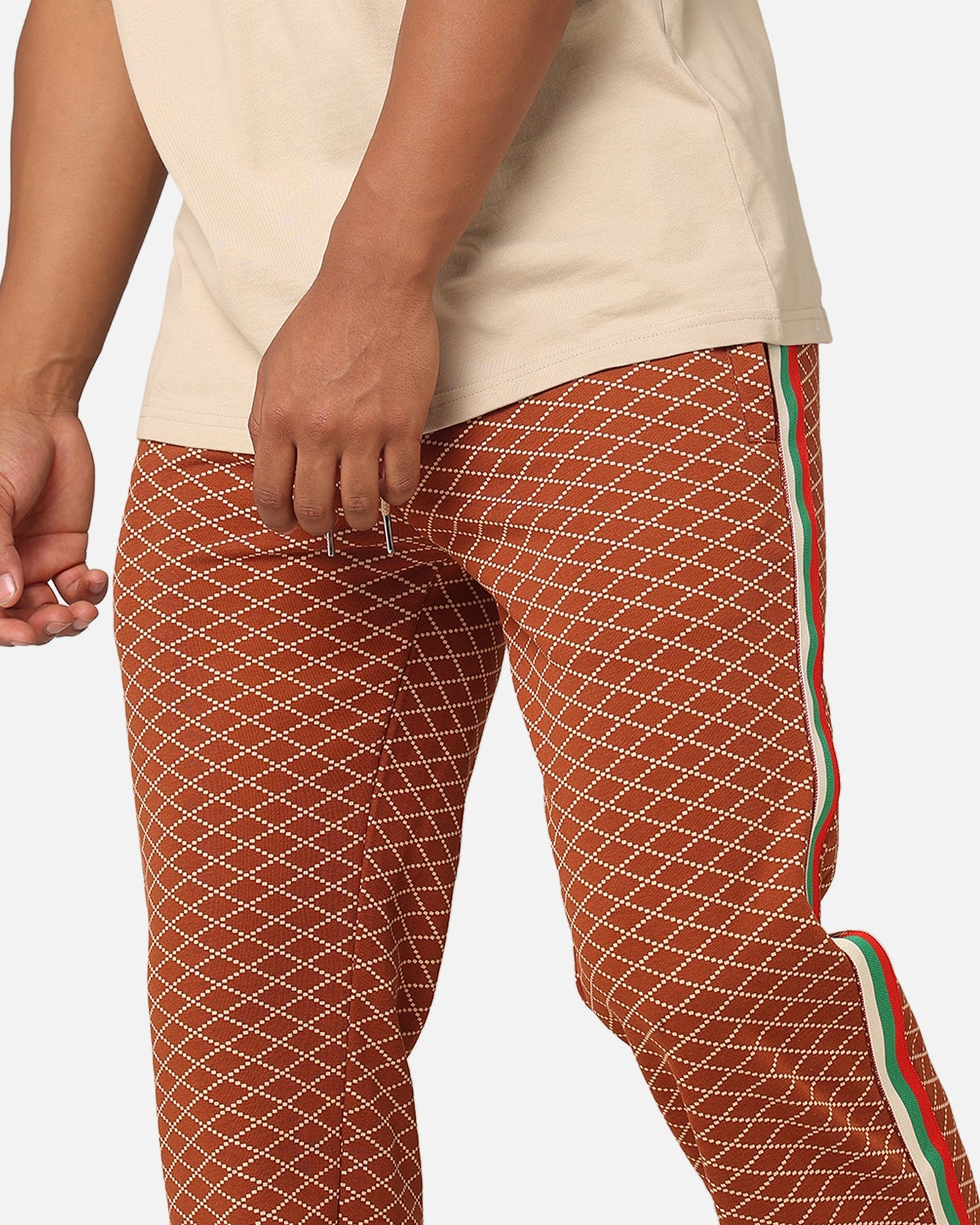 XXIII Luxe Printed Pants Brown