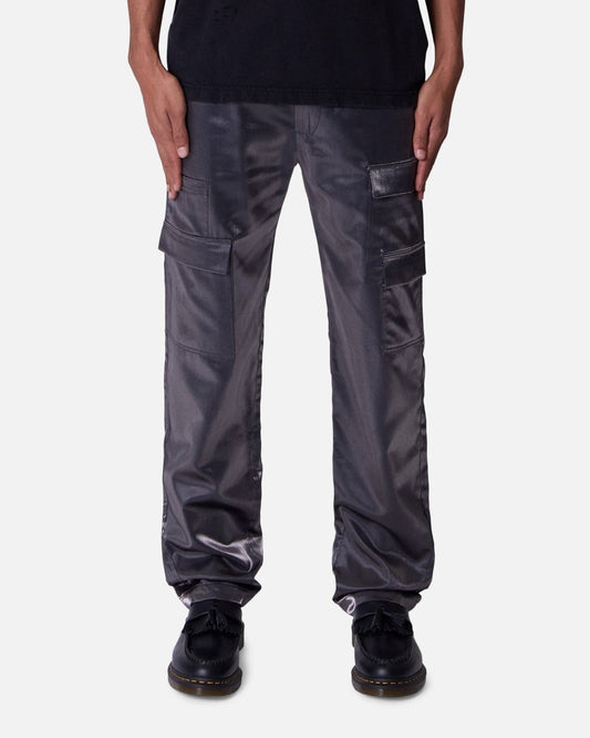 MNML Patent Shine Pants Black