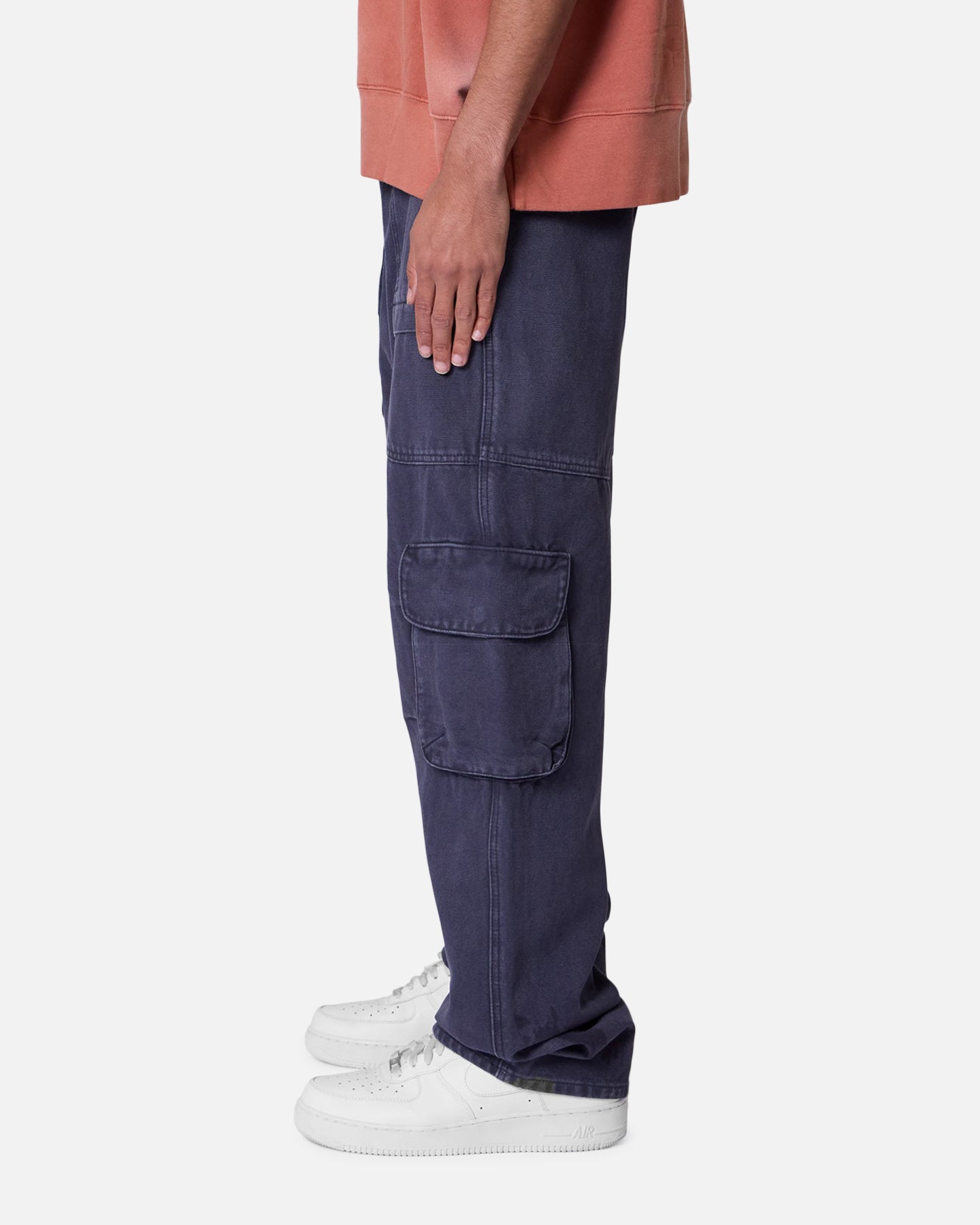MNML Ultra Baggy Pocketeer Denim Pants Washed Black