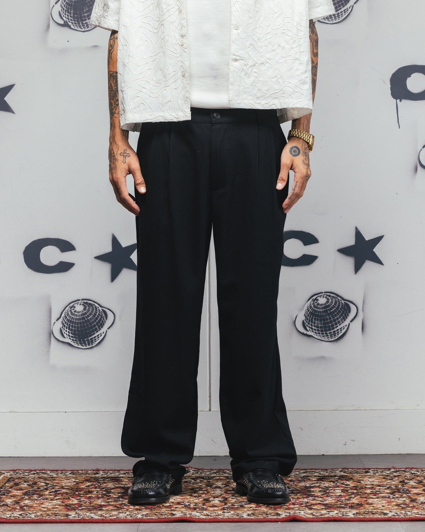 Carre Atlas Wide Leg Pants Black