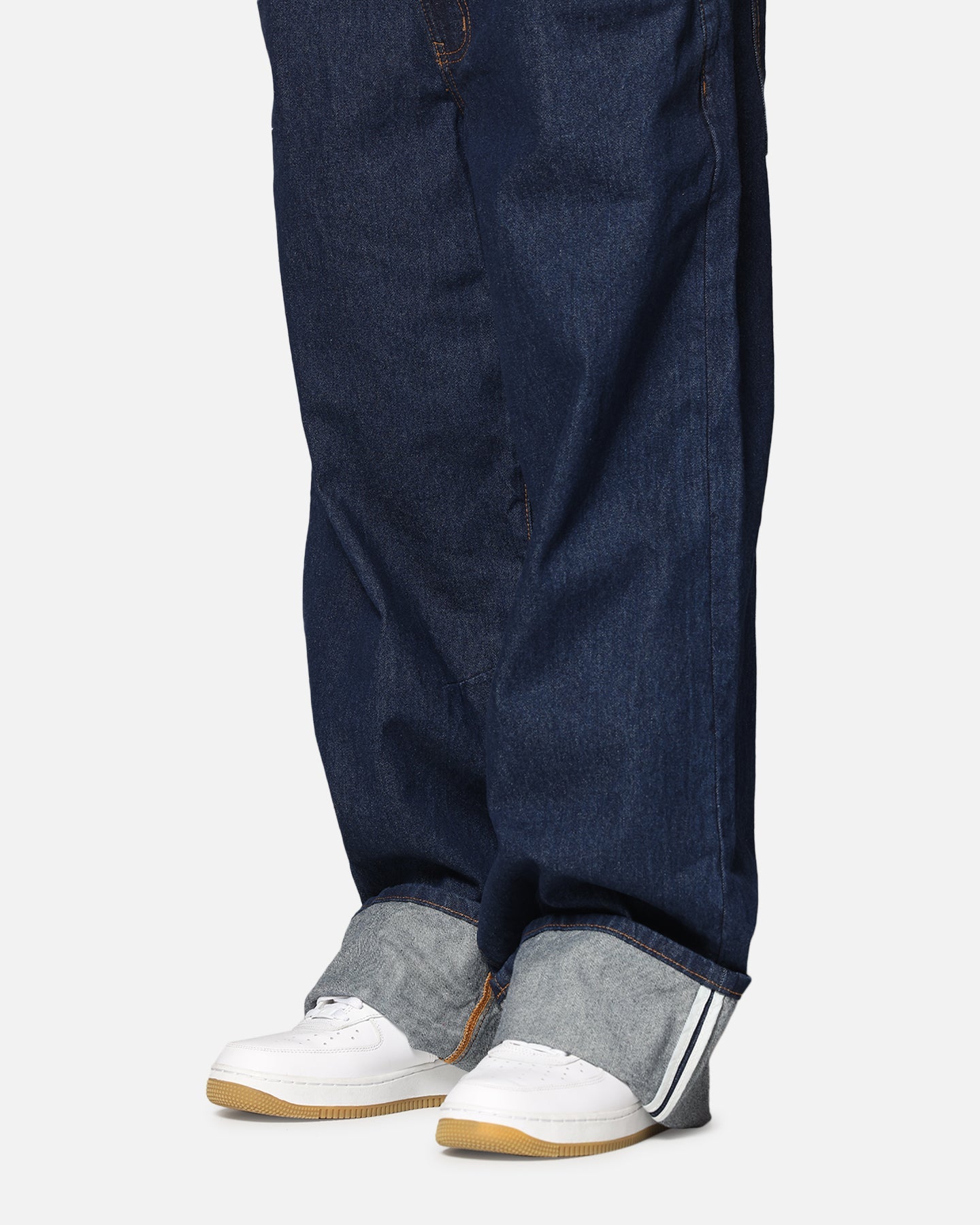 Saint Morta Amplus Selvedge Cuffed Jeans Indigo/Tan