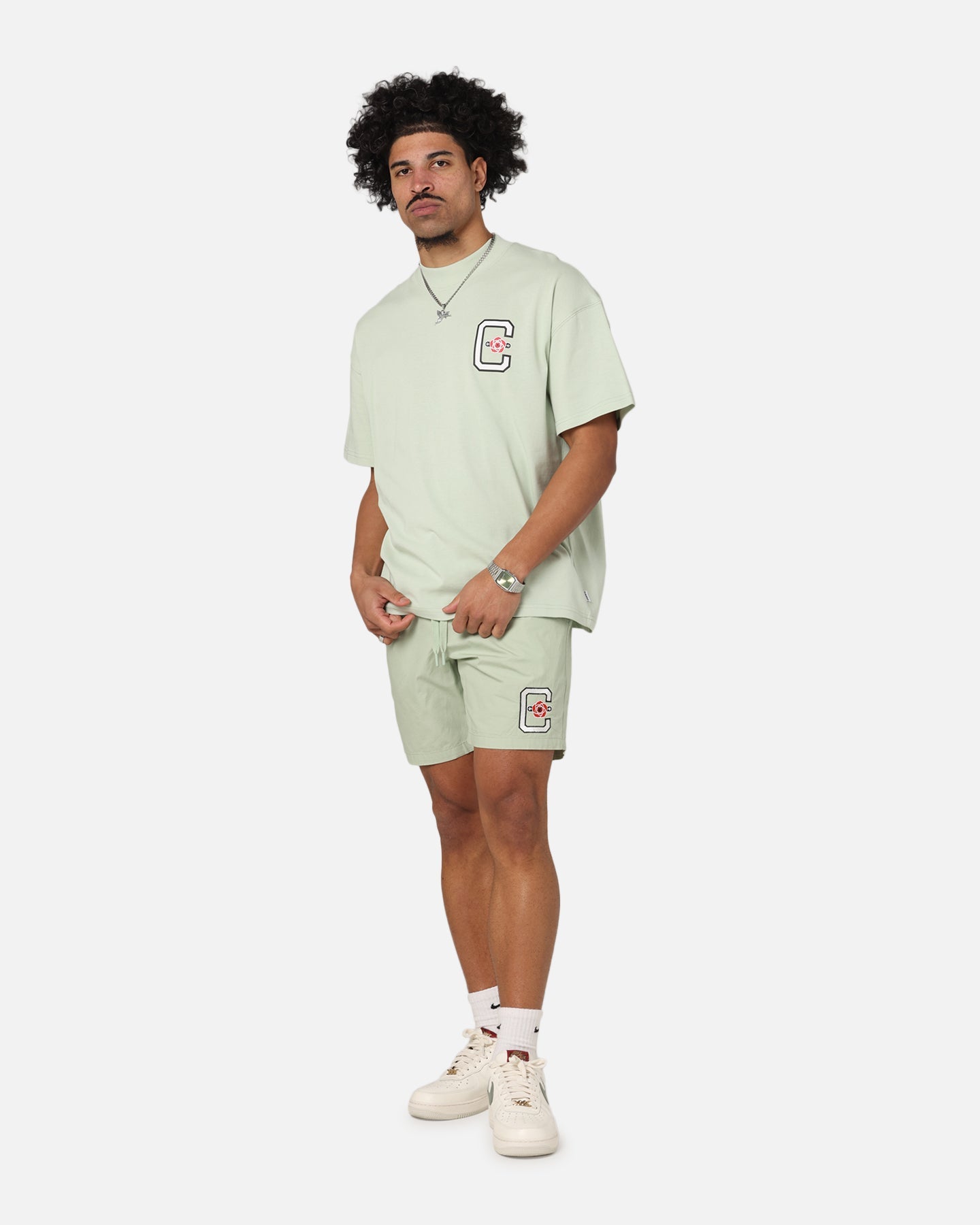 Carre Rose Beach Shorts Sage