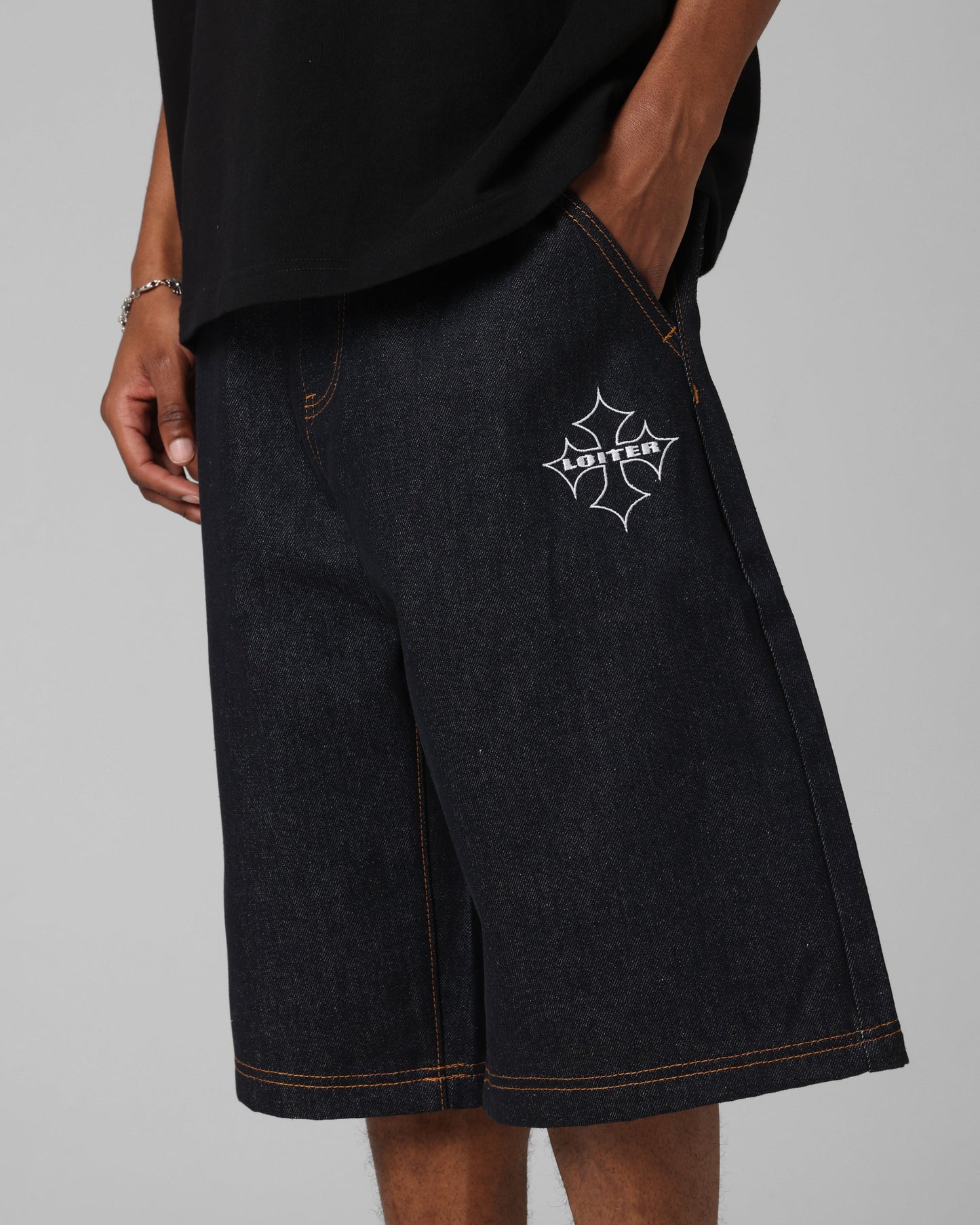 Loiter F-16 Denim Jorts Indigo