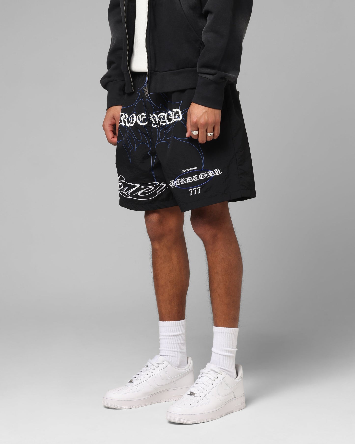 Loiter Hardcore Walk Shorts Black