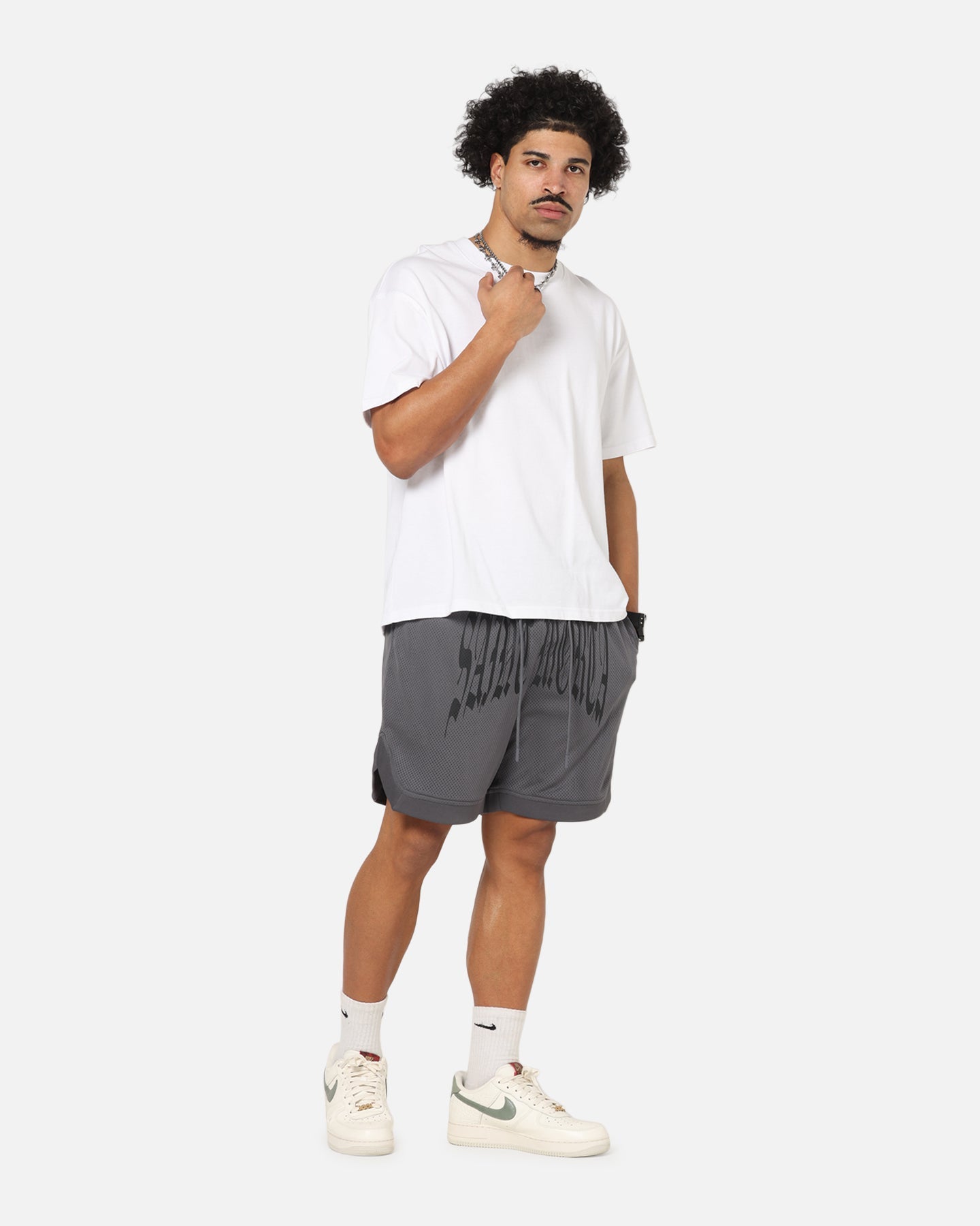 Saint Morta Vill Park Mesh Shorts Vintage Black
