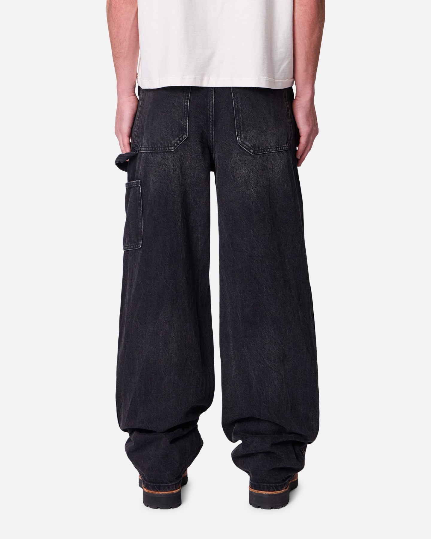 MNML Ultra Baggy Western Jewel Jeans Washed Black