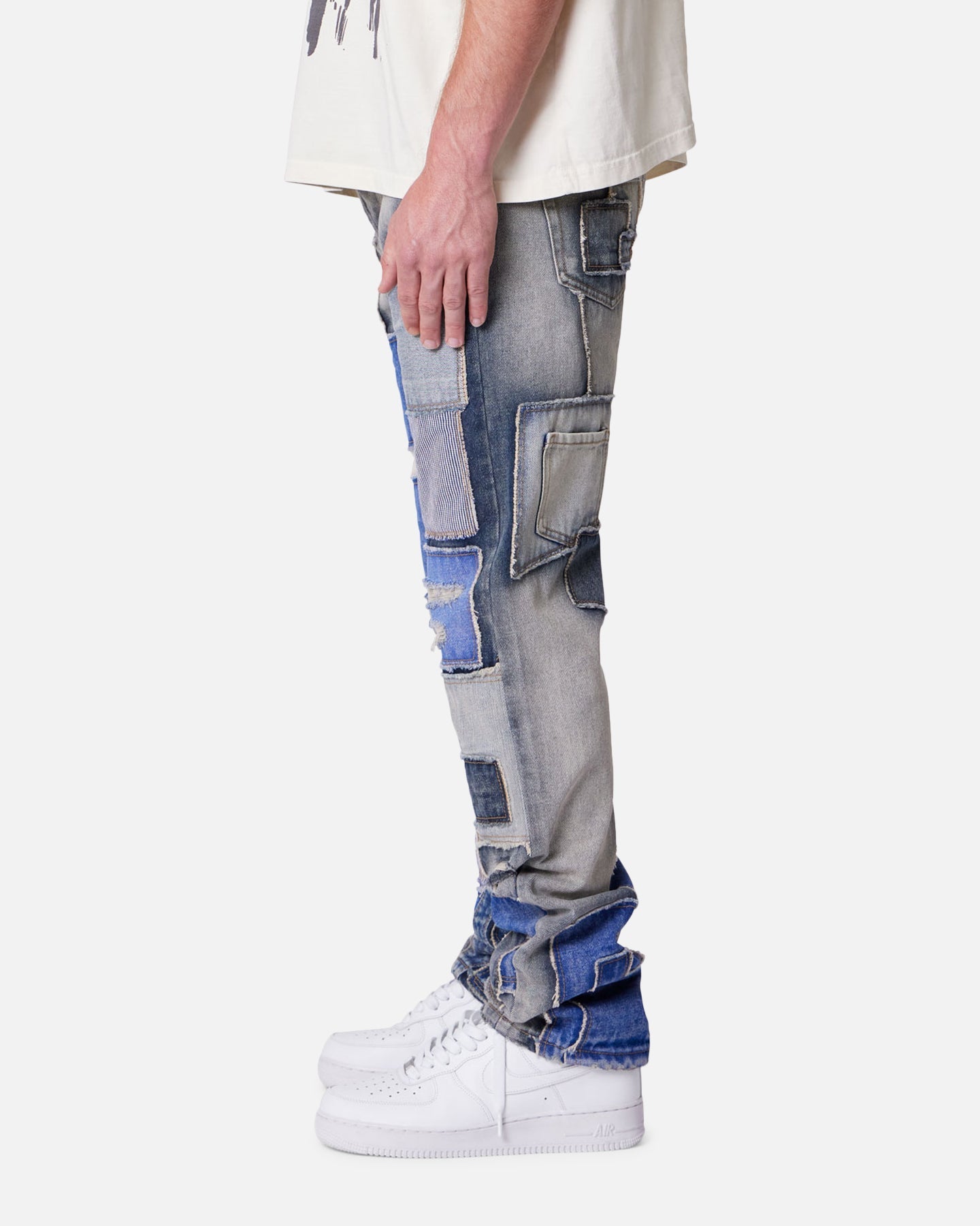 MNML Straight Patchwork Jeans Multi