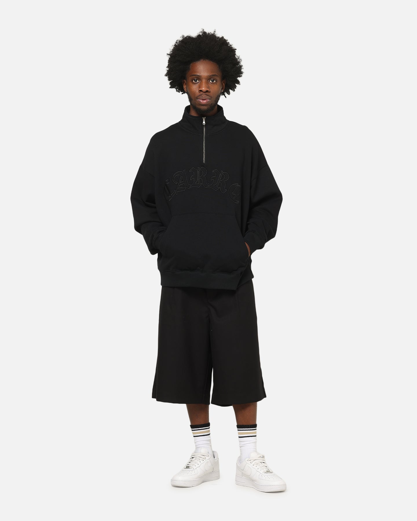 Carre Heritage Pleated Shorts Black